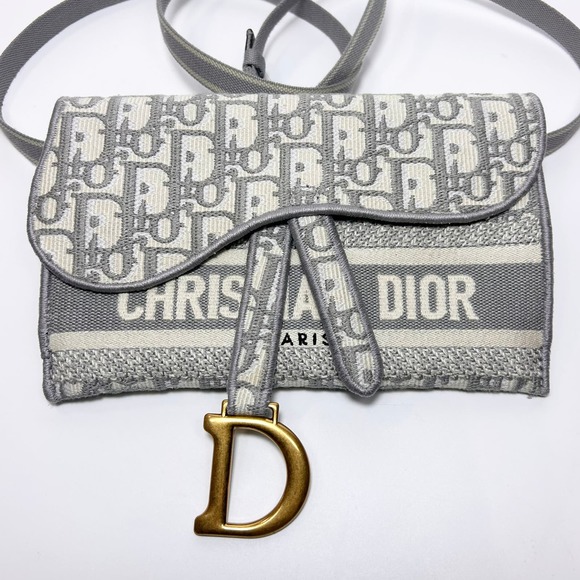 Christian Dior Oblique Slim Saddle Belt Pouch - Picture 8 of 11